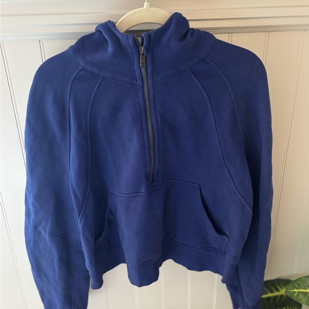 Blue Half-Zip Hoodie
